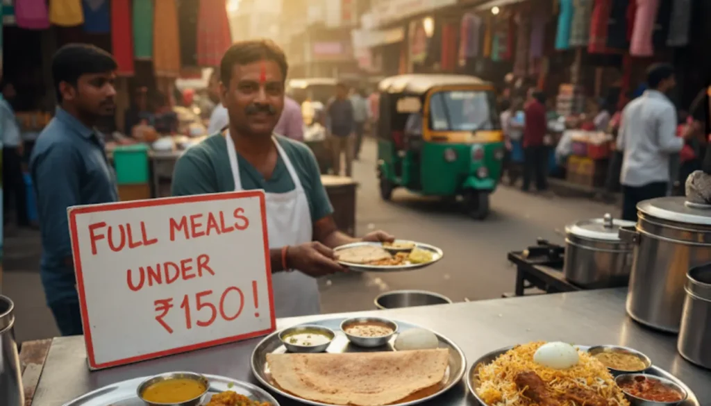 Food on a Budget: Full Meals Under ₹150