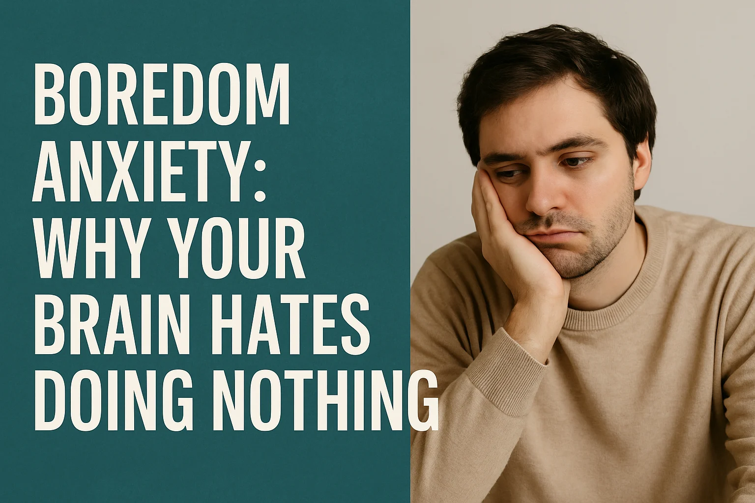 Boredom Anxiety: Why Your Brain Hates Doing Nothing