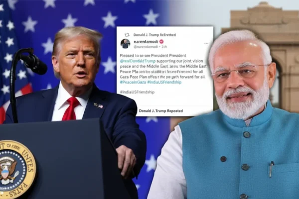 Trump Reposts Modi’s Post on Gaza Peace Plan Trump Reposts Modi’s Post on Gaza Peace Plan